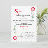 Invitation Rose (Debout devant)