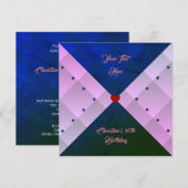 Invitation Rose (Devant / Derrière)