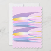 Invitation rose 1er anniversaire (Dos)