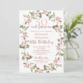 Invitation Rose 50 & Fabulous 50th Birthday Garden Tea Party (Debout devant)