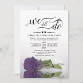 Invitation Rose Améthyste Nous Faisons Toujours Mariage Vow R (Devant)