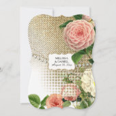 Invitation Rose anglais vintage Glam Old Hollywood Regency (Devant)