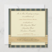 Invitation Rose antique (bleu) (Dos)