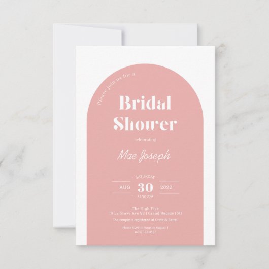 Invitation rose Arch (Devant)