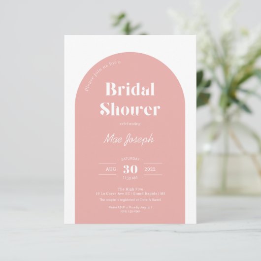 Invitation rose Arch (Debout devant)