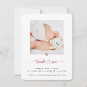 Invitation Rose ArtsApp Faux Merci de douche en or (Devant)