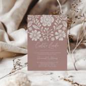 Invitation rose Baby shower Cielito Lindo