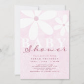 Invitation Rose Baby shower Faisy (Devant)