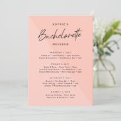 Invitation Rose | Bachelorette Heekend Itiniary (Debout devant)