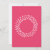 Invitation Rose Bat Mitzvah Photo Étoile Gras Explosion Froid (Dos)