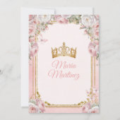 Invitation Rose Blanc Mexicaine Niña Presentación De Tres Año (Dos)