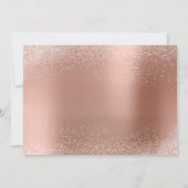 Invitation Rose Blanc Personnalisé RSVP Delicate Mariage Mari (Dos)