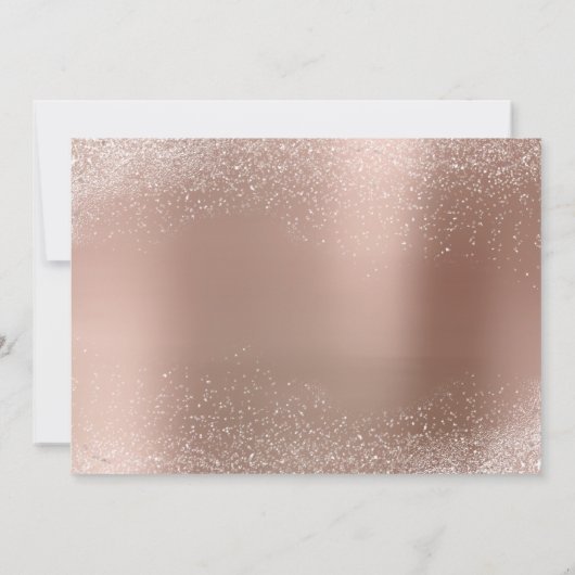 Invitation Rose Blanc Personnalisé RSVP Delicate Mariage Mari (Dos)