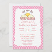 Invitation Rose Blanc Vous Êtes Mon Baby shower Sunshine (Devant)