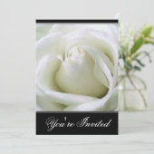 Invitation Rose Blanche (Debout devant)