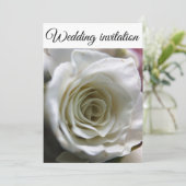 Invitation Rose blanche. (Debout devant)