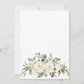 Invitation Rose Blanche Eucalyptus Verdure Brunch & Bubbly (Dos)