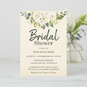 Invitation *~* Rose blanche Fête des mariées jaune doux (Debout devant)