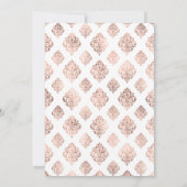 Invitation Rose blanche or Damask Arch Mariage musulman (Dos)