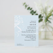 Invitation Rose Bleu Doux 4,25x5,5 (Debout devant)