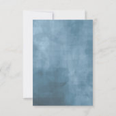 Invitation Rose bleu/Pêche Mariage ID Fête des mariées584 (Dos)