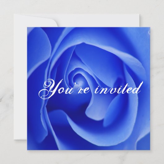 invitation rose bleue (Devant)