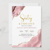 Invitation Rose Blush et Or Soixante et Fabrique (Devant)