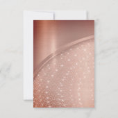 Invitation Rose Blush Fête d'anniversaire Étincelante (Dos)