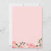 Invitation Rose Blush & Gold Glam Roses Elegant Quinceanera (Dos)