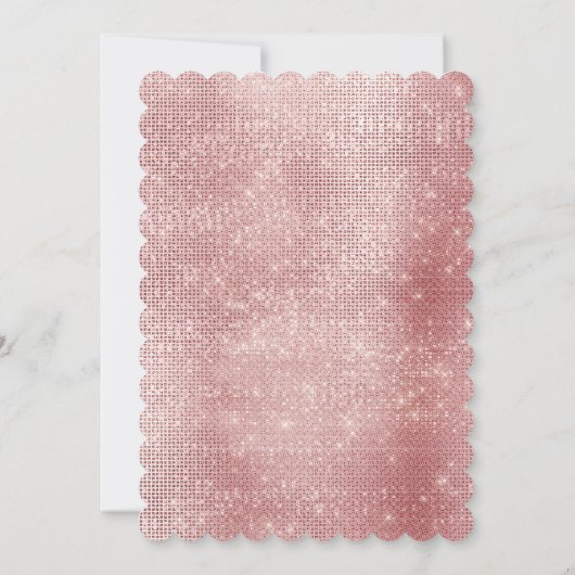 Invitation Rose Blush Pink Zebra (Dos)