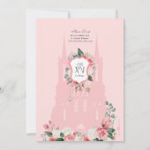 Invitation Rose Blush Silver Tiara Royal Princess Quinceañera (Dos)