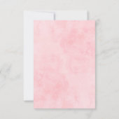 Invitation Rose Botanique Fleurie Chic Faire Part de Date (Dos)