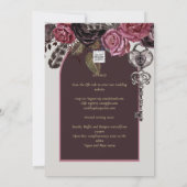 Invitation ROSE BOTHIQUE Bourgogne Mariage de automne (Dos)