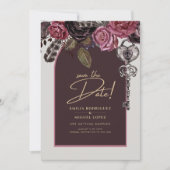 Invitation ROSE BOTHIQUE Bourgogne Mariage de automne (Devant)