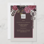 Invitation ROSE BOTHIQUE Bourgogne Mariage de automne (Dos)