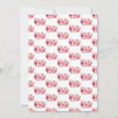 Invitation Rose Brun Rose Princesse Sweet Seize Ans (Dos)