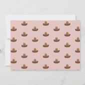 Invitation Rose chaque année Rodeo Cowboy Anniversaire de enf (Dos)