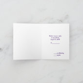 Invitation Rose chaud et Turquoise sucré 16 Anniversaire RSVP (Intérieur)