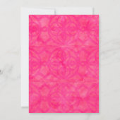 Invitation Rose Chaud Été Clair Batik Sur Mesure (Dos)