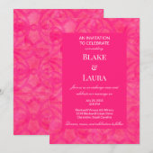 Invitation Rose Chaud Été Clair Batik Sur Mesure (Devant / Derrière)