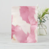 Invitation Rose chic blanc Cowgirl Anniversaire en cuir de va (Debout devant)