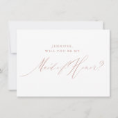 Invitation Rose chic Parties scintillant or Script blanc femm (Devant)