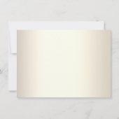 Invitation Rose chic Parties scintillant or Script blanc femm (Dos)