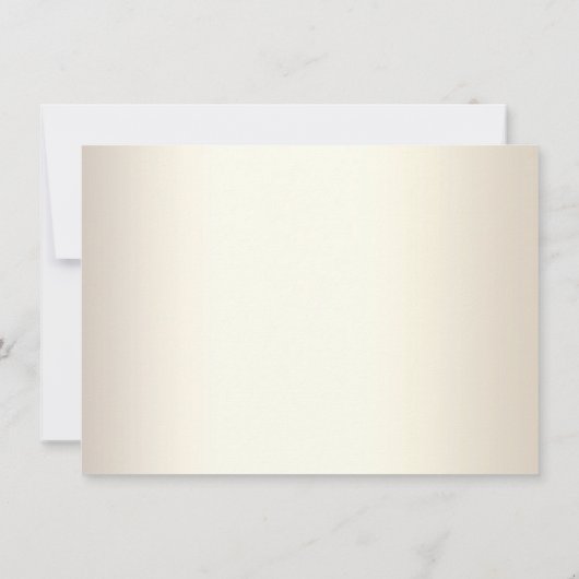 Invitation Rose Chic Parties scintillant Or Script White Brid (Dos)