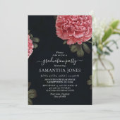 Invitation Rose Chic Peony Modèle d'invitation (Debout devant)