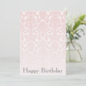 Invitation rose chic simple d'anniversaire de (Debout devant)