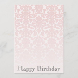 Invitation rose chic simple d'anniversaire de