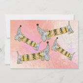 Invitation Rose Chien Mignon Nouvelle Maison de Chien Fête Ro (Dos)