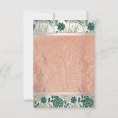 Invitation Rose Copper Silver Bridal 16th Monstera Palm (Dos)