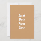 Invitation rose d'Accoustic (Dos)